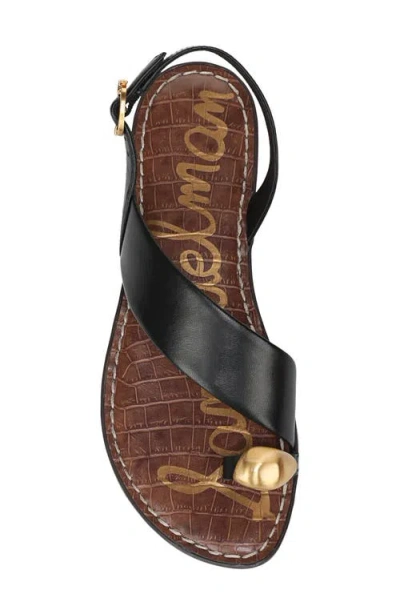 Sam Edelman Gace Toe Loop Slingback Sandal In Black