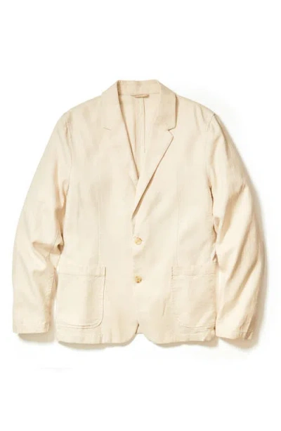 Marine Layer Hemp Blend Blazer In White