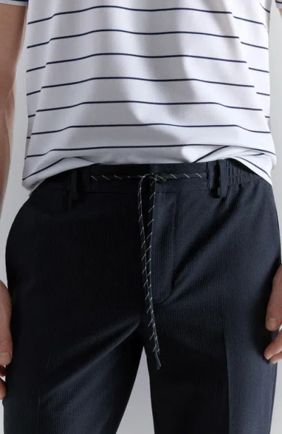 Mango Slim Fit Pants In Blue