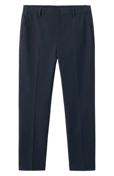 Mango Slim Fit Pants In Blue
