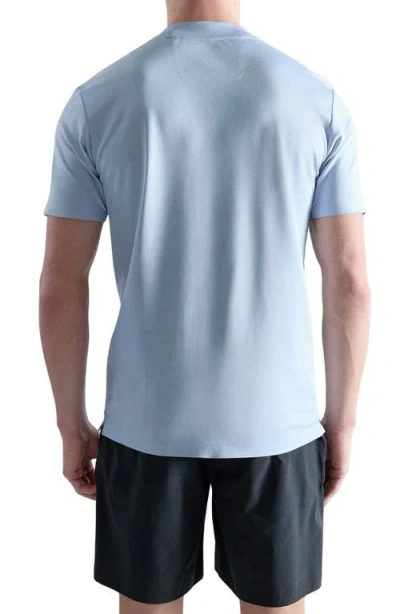 Mango Slim Fit Coolmax® Solid T-shirt In Blue