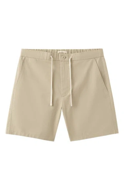 Mango Drawstring Shorts In Neutral