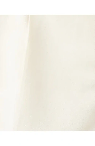 Mango Pleat Front Shorts In White