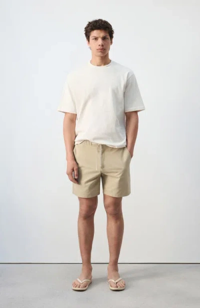 Mango Drawstring Shorts In Neutral
