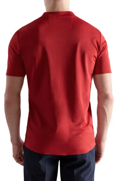 Mango Slim Fit Coolmax® Solid T-shirt In Red