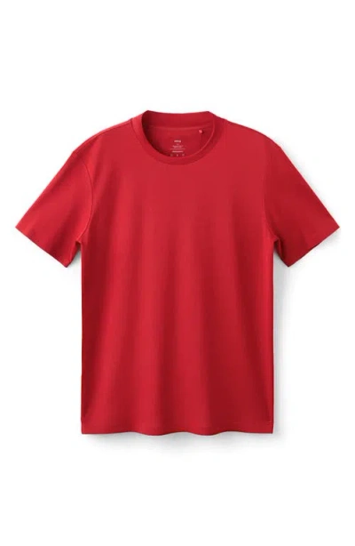 Mango Slim Fit Coolmax® Solid T-shirt In Red