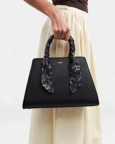 Fable England Grace Structured Tote In Black