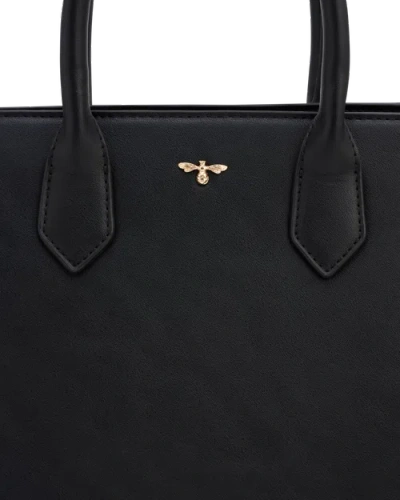 Fable England Grace Structured Tote In Black