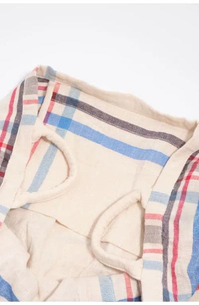 Bimba Y Lola Maxi Check-pattern Tote Bag In White