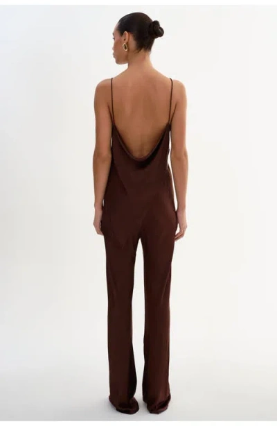 Lamarque Emile | Pull-on Satin Pants In Blue