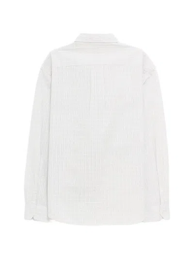 Mfpen Generous Check-pattern Shirt In White