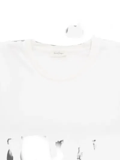 Second / Layer Crew-neck T-shirt In White