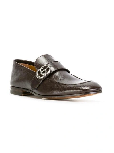 Shop Gucci Gg Loafers In 2140