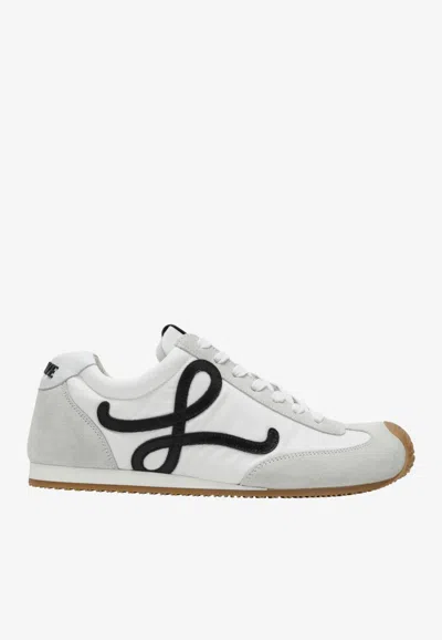 Loewe Ballet Runner 2.0 Nylon And Suede Sneakers In Gray