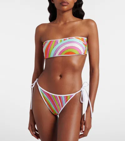 Pucci Iride Bandeau Bikini Top In Multi