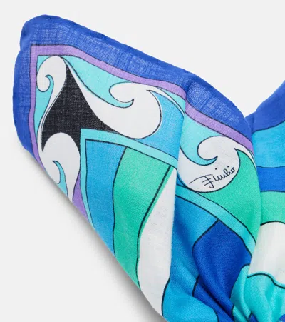 Pucci Iride Bow-deatil Cotton Head Wrap In Multi