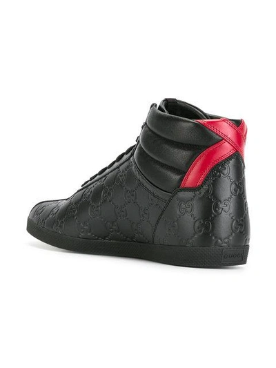 Shop Gucci Sima Hi-top Sneakers
