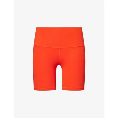 Lululemon Womens Cherry Ember Align High-rise Gym Shorts In Red