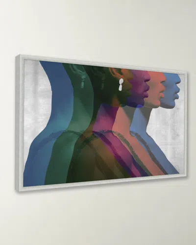 Wendover Art Group Her Silver Earring Framed Giclee In Multi
