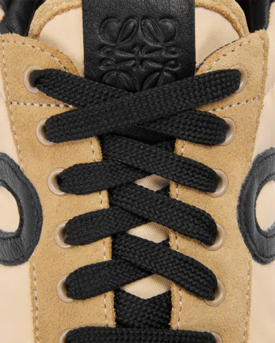 Loewe Flow Runner 2.0 Suede-trimmed Shell Sneakers In Brown