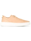 Buscemi Uno Low-top Leather Trainers In Tan