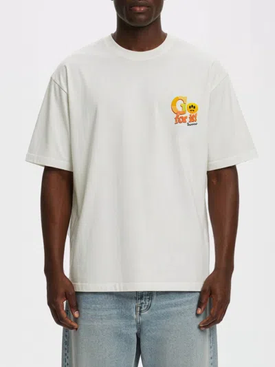 Barrow Bear Print With Back Stitched Trim T-shirt In Black