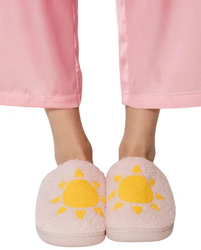 Sunshine Society Sunny Days Slippers In Pink