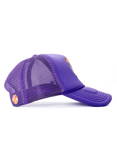 Sunshine Society Girls' Tiger Trucker Hat In Purple