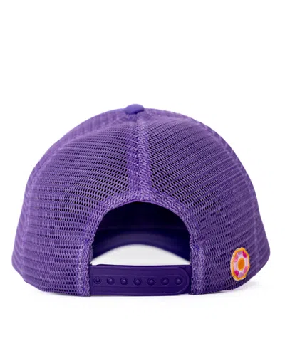 Sunshine Society Girls' Tiger Trucker Hat In Purple