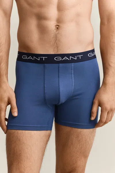 Gant 3-pack Boxer Briefs In Blue