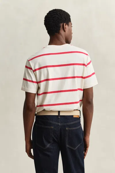 Gant Striped T-shirt In White
