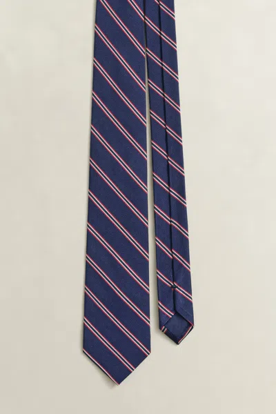 Gant Striped Tie In Blue