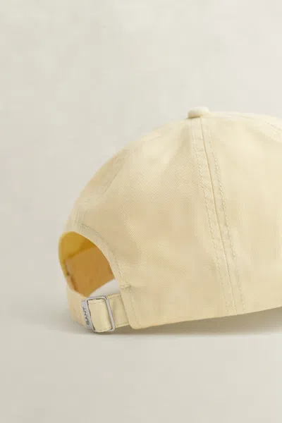 Gant Shield Sunfaded Cap In Yellow
