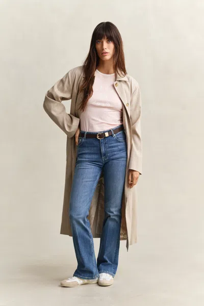 Gant Ringer T-shirt In Pink
