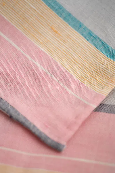 Gant Striped Pocket Square In Multi