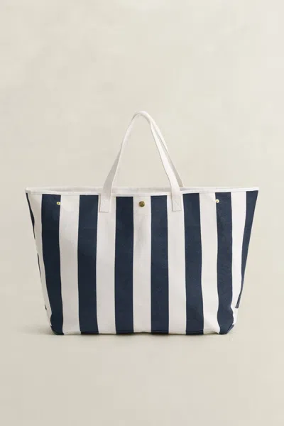 Gant Canvas Beach Bag In Multi