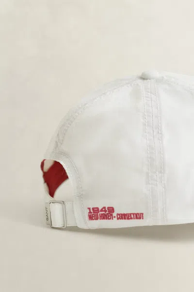Gant Lobster-embroidered Baseball Cap In White