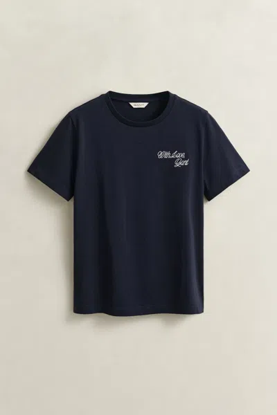 Gant Graphic T-shirt In Blue