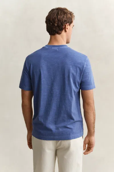 Gant Washed T-shirt In Blue