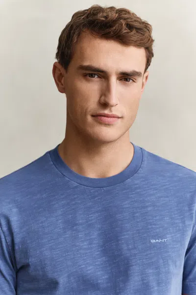 Gant Washed T-shirt In Blue