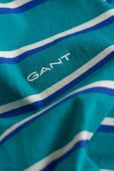 Gant Multistriped T-shirt In Blue
