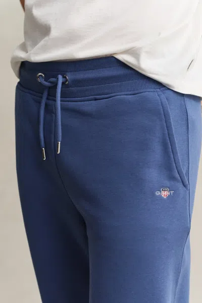 Gant Shield Sweatpants In Blue