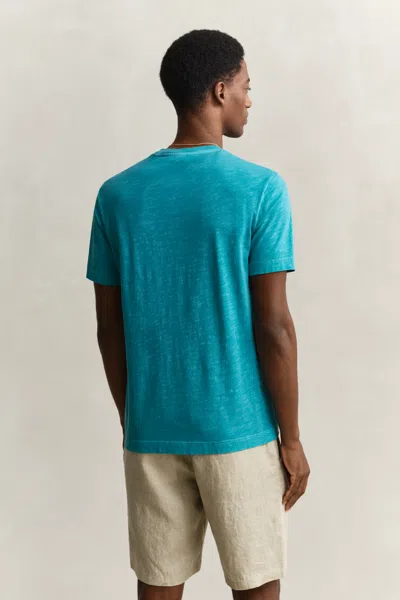 Gant Washed T-shirt In Blue