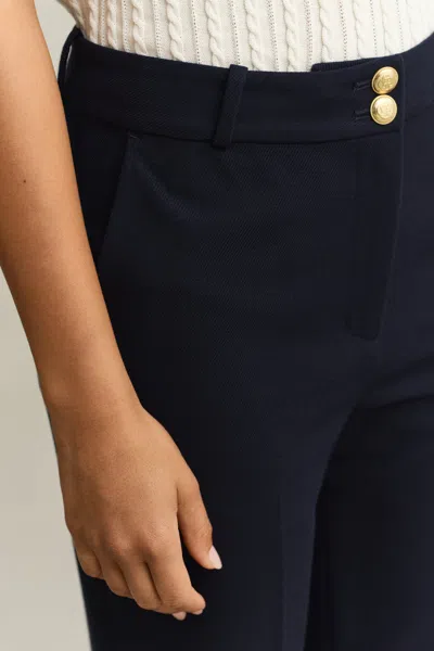 Gant Flared Nautical Pants In Blue