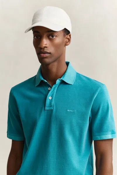 Gant Linen Baseball Cap In Orange