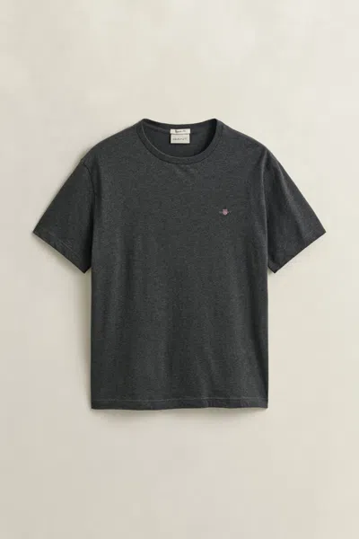 Gant Regular Fit Shield T-shirt In Gray