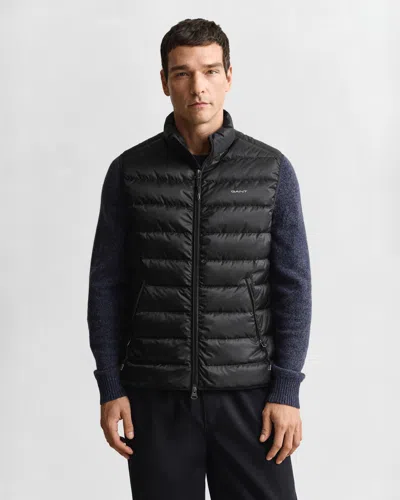 Gant Light Down Vest In Black