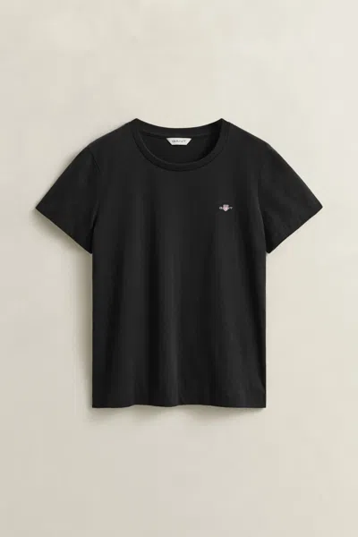 Gant Shield T-shirt In Black