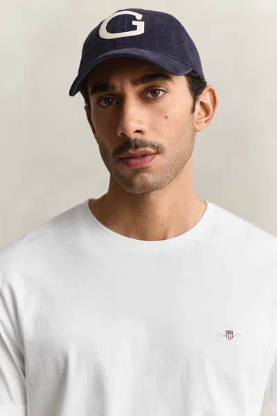 Gant Regular Fit Shield T-shirt In White