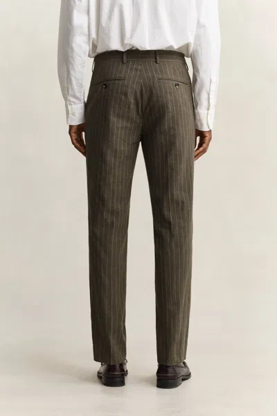 Gant Pinstriped Suit Pants In Multi